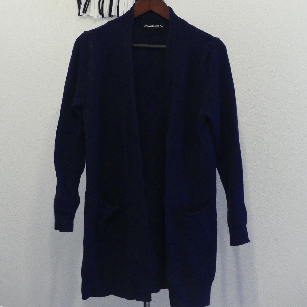 Cozy blue cardigan